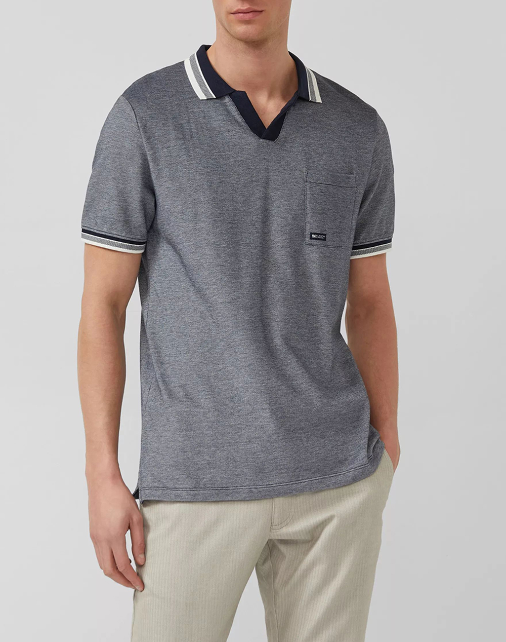 S.Oliver Πόλο Μπλούζα Ανδρας Ρουχα Μπλουζες Polo Navyblue Βαμβακι So2172374 59W2