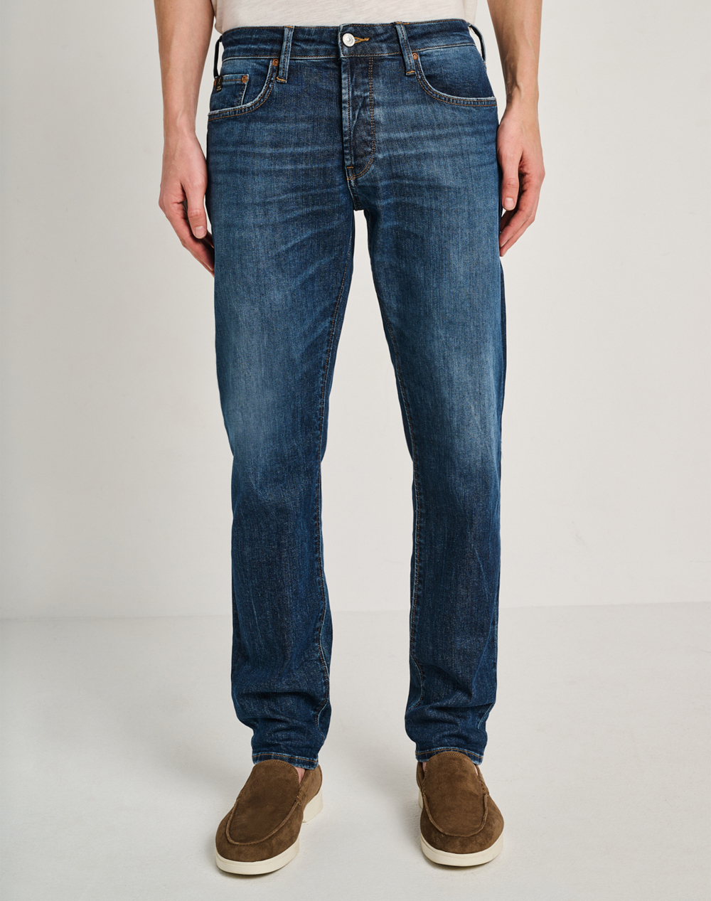 Staff Simon Man Pant Ανδρας Ρουχα Παντελονια Jeans Denimblue Βαμβακιμε Ελασταν 5 829.036.B1.055 .00