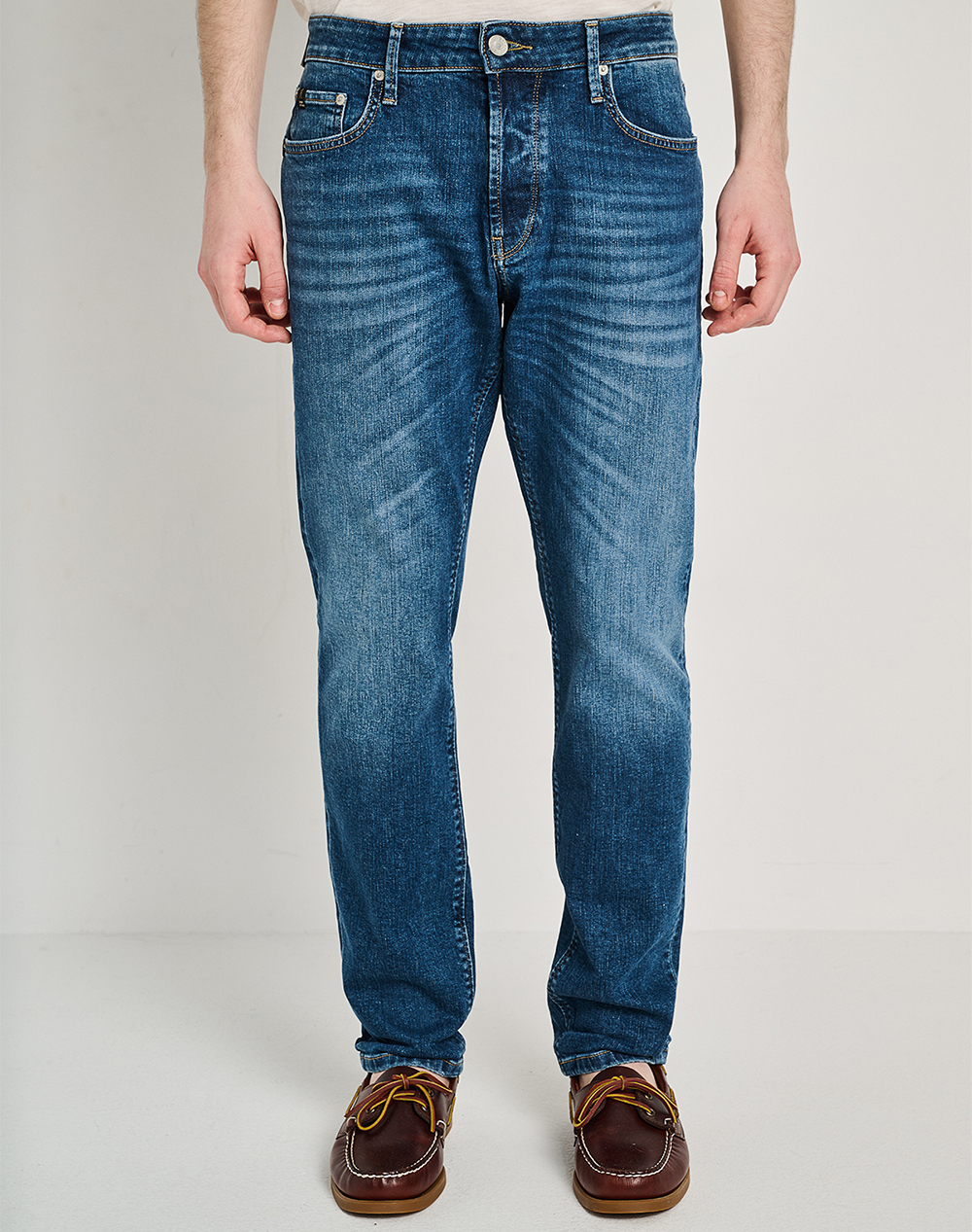 Staff Simon Man Pant Ανδρας Ρουχα Παντελονια Jeans Denimblue Βαμβακιμε Ελασταν 5 829.036.B2.055 .00