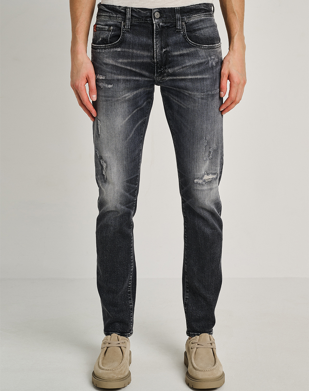 Staff Sapphire Man Pant Co Ea Ανδρας Ρουχα Παντελονια Jeans Denimgray Βαμβακιμε Ελασταν 5 815.041.Bls.055 .00