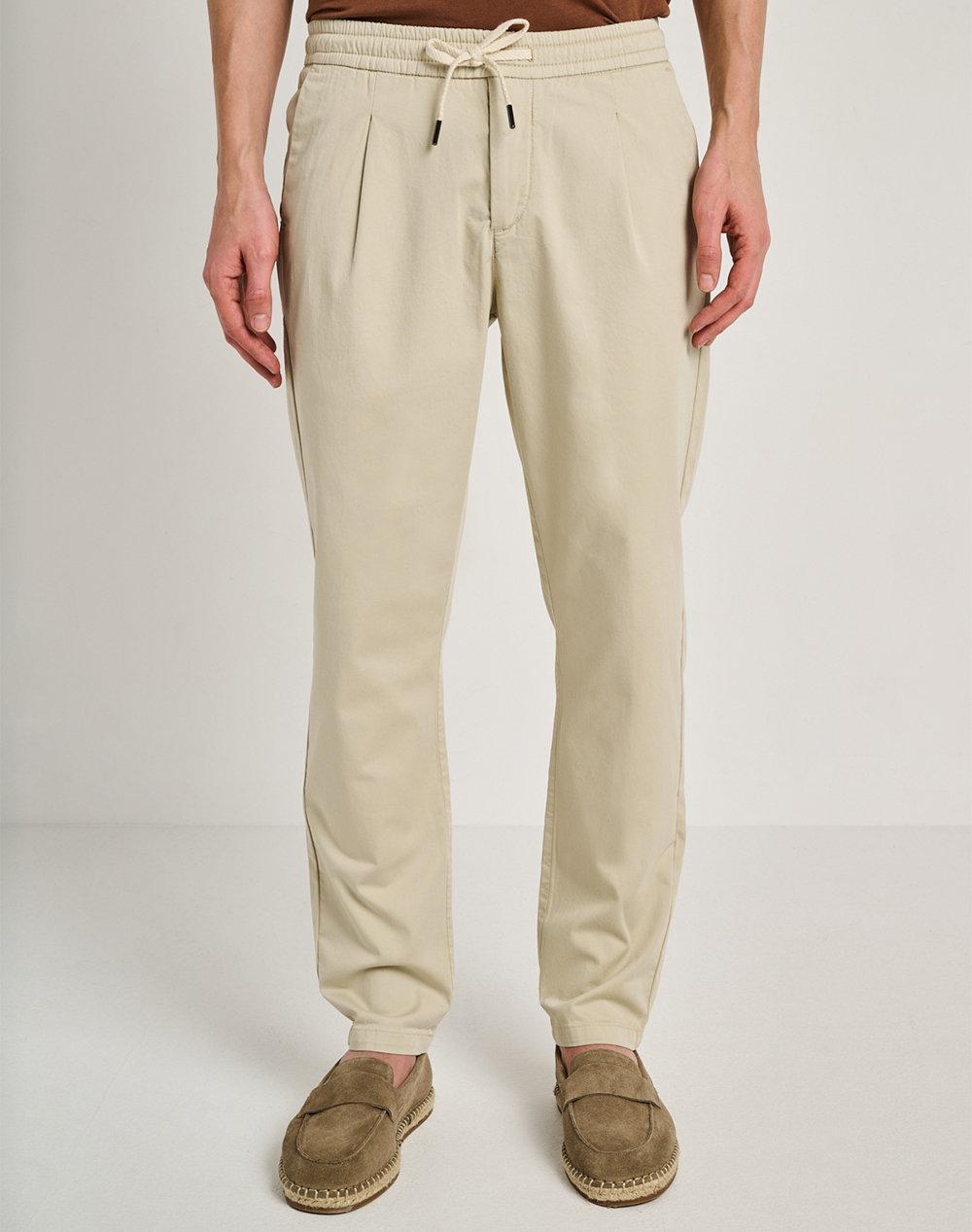 Staff Brian Man Pant 96 Co3Ea Ανδρας Ρουχα Παντελονια Chinos Biege Βαμβακιμε Ελασταν 5 813.082.9.055 Ν9947