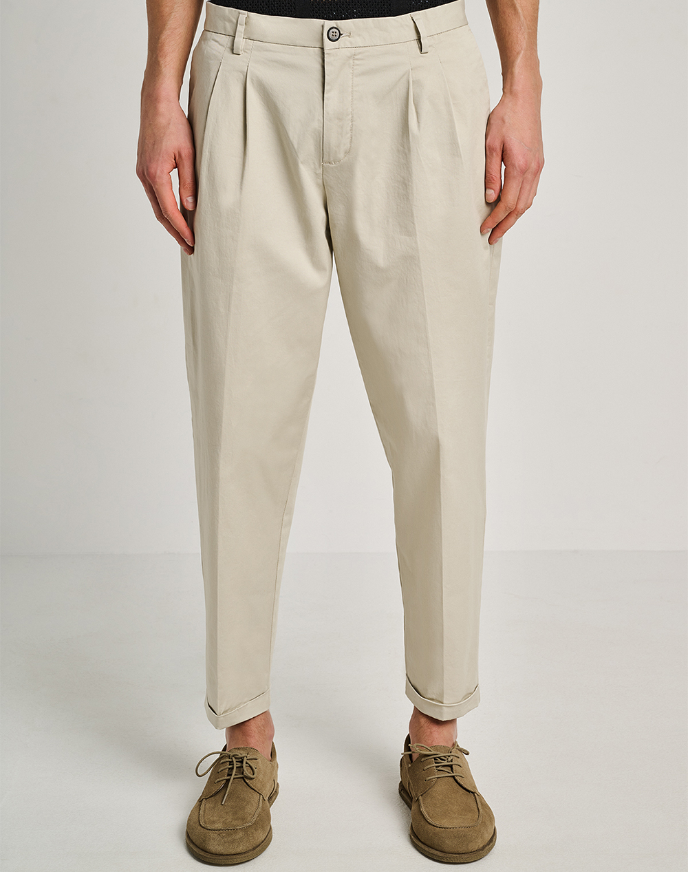 Staff Diogo Man Pant Co El Ανδρας Ρουχα Παντελονια Chinos Biege Βαμβακιμε Ελασταν 60 Bp0191.055 Ν0033