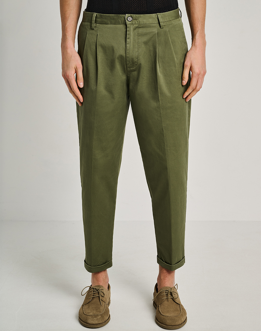 Staff Diogo Man Pant Co El Ανδρας Ρουχα Παντελονια Chinos Khaki Βαμβακιμε Ελασταν 60 Bp0191.055 Ν0093
