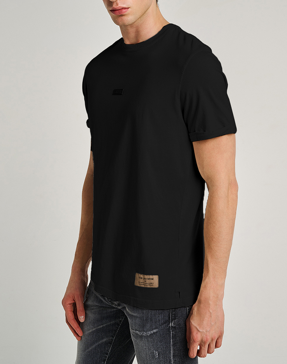 Staff Evan Man T Shirt Wide Fit Ανδρας Ρουχα Μπλουζες T Shirt Black Βαμβακι 64 020.055 Ν0090