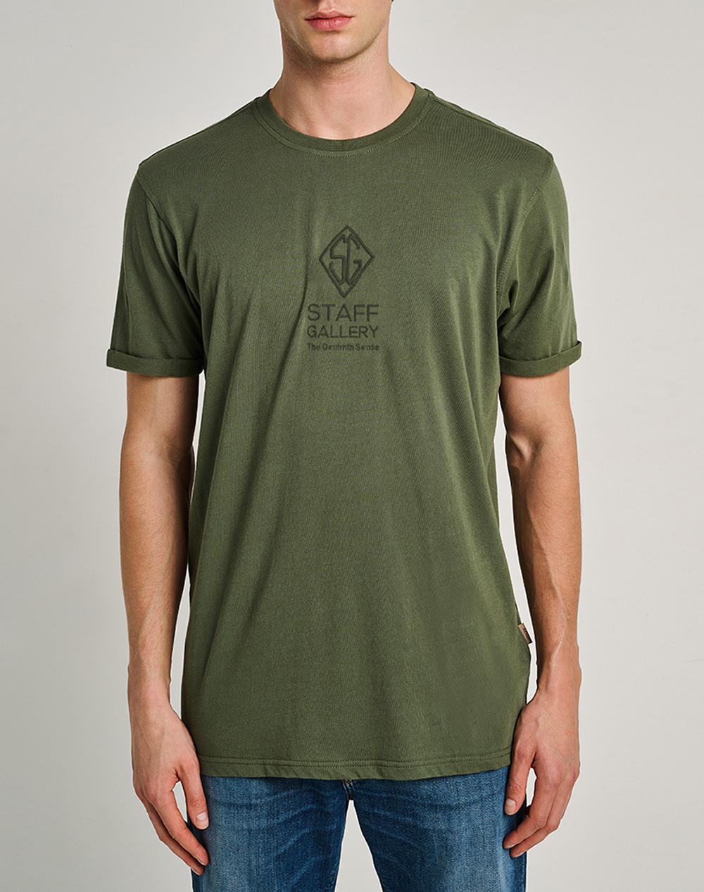 Staff Claus Man T Shirt Co Ανδρας Ρουχα Μπλουζες T Shirt Khaki Βαμβακι 64 006.055 Ν0093