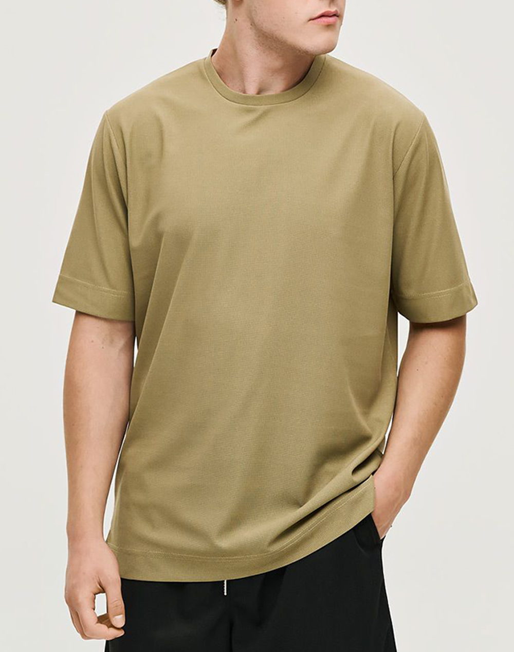 Brokers Ανδρικο T Shirt Ανδρας Ρουχα Μπλουζες T Shirt Khaki Με Ελαστανσυνθετικο 26017232773 62