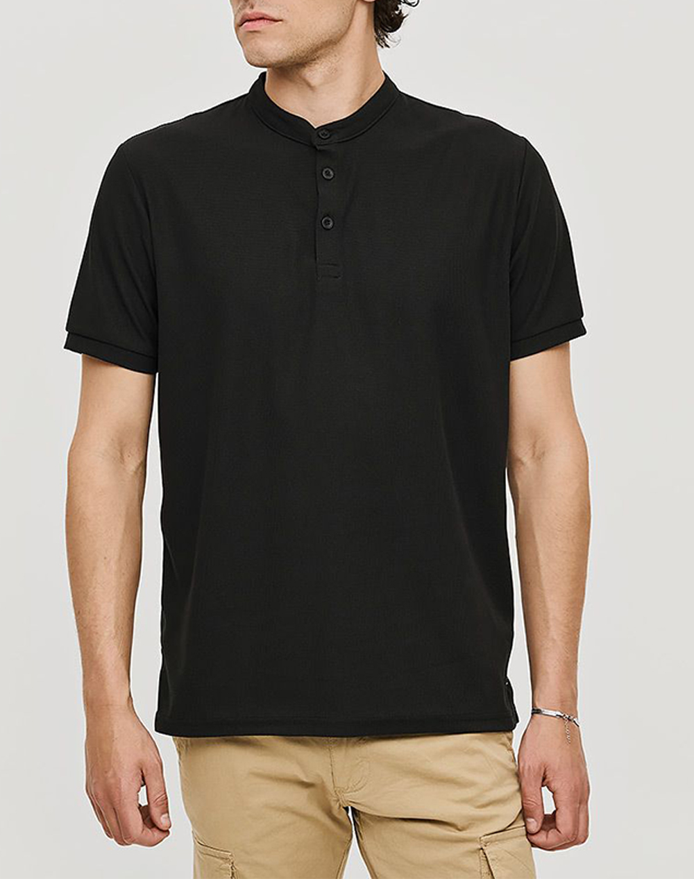Brokers Ανδρικο Polo Ανδρας Ρουχα Μπλουζες Polo Black Με Ελαστανσυνθετικο 26017813773 80
