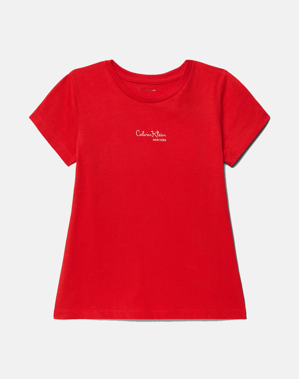 Calvin Klein Signature Aw S/S T Shirt Παιδι Κοριτσι Ρουχα Μπλουζες Red Βαμβακι Ig0Ig03061 8Y 16Y X0A Για Κορίτσι