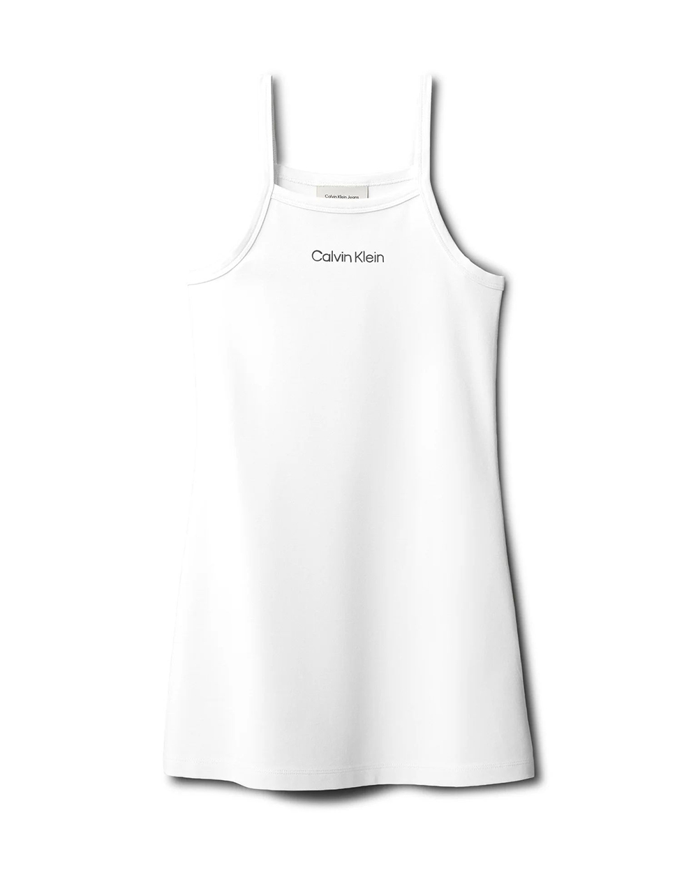 Calvin Klein Jeans Strap Punto Dress Παιδι Κοριτσι Ρουχα Φορεματα White Βισκοζμε Ελαστανσυνθετικο Lvcksjh08G 8Y 16Y Yaf Για Κορίτσι