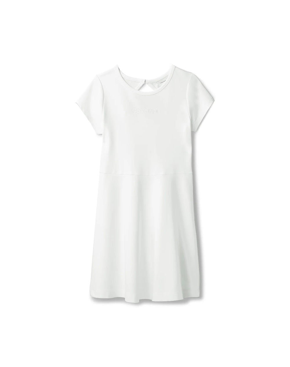 Calvin Klein Jeans Punto Ss Dress Παιδι Κοριτσι Ρουχα Φορεματα White Βισκοζμε Ελαστανσυνθετικο Lvcksjh02G 8Y 16Y Yaf Για Κορίτσι