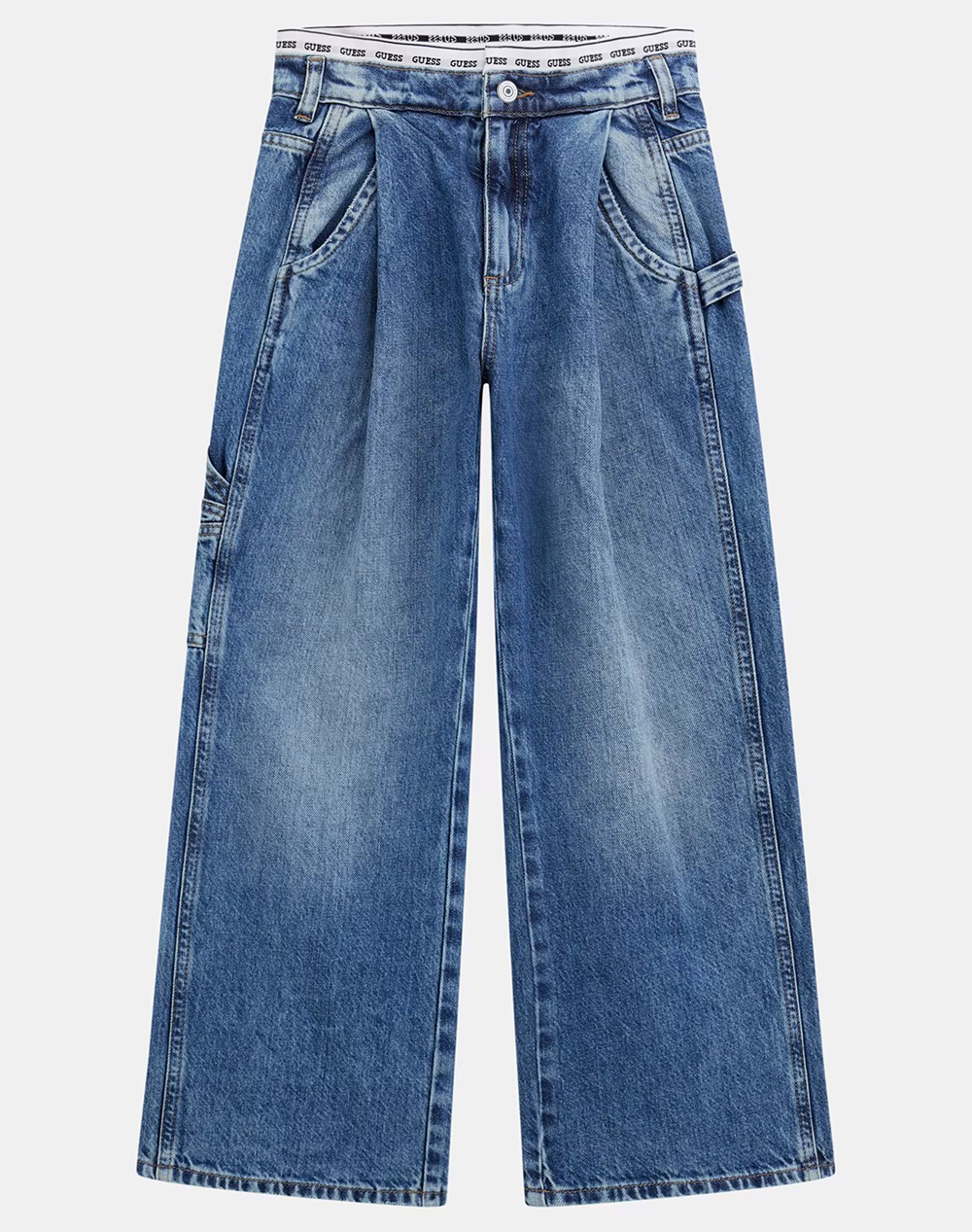 Guess Kids Rigid Denim Fashion Fit Pants Παντελονι Παιδικο Girl Παιδι Κοριτσι Ρουχα Παντελονι Denimblue Βαμβακι J5Ra12D45E0 Rtyh Για Κορίτσι