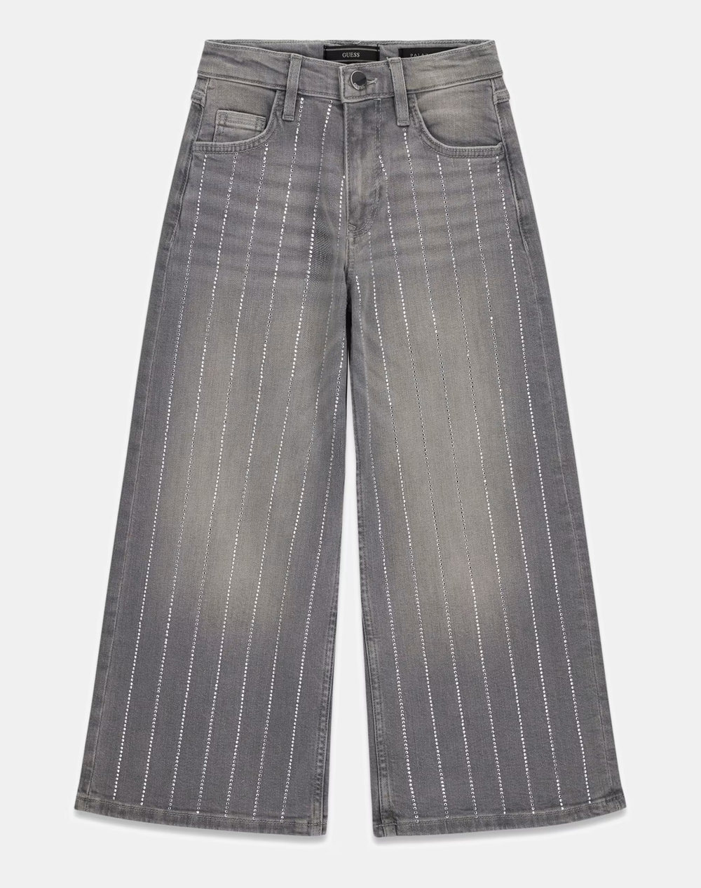 Guess Palazzo Grey Str Denim Pants Παντελονι Παιδικο Girl Παιδι Κοριτσι Ρουχα Παντελονι Denimgray Βαμβακι,Με Ελασταν J6ra02d5a60 Rysk - Koolfly