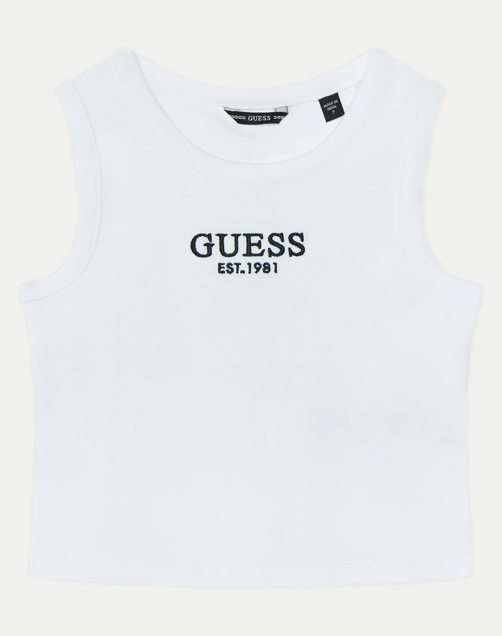 Guess Rib Midi Sl T Shirt Μπλουζα Παιδικο Girl Παιδι Κοριτσι Ρουχα Μπλουζες White Βαμβακιμε Ελασταν J4Yi16Kbzp4 G011 Για Κορίτσι