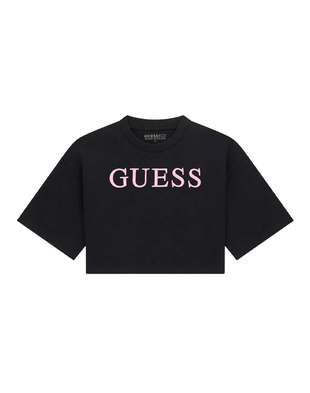 Guess Boxy Ss T Shirt Μπλουζα Παιδικο Girl Παιδι Κοριτσι Ρουχα Μπλουζες Jetblack Βαμβακι J6ri11kcnq4 Jblk - Koolfly