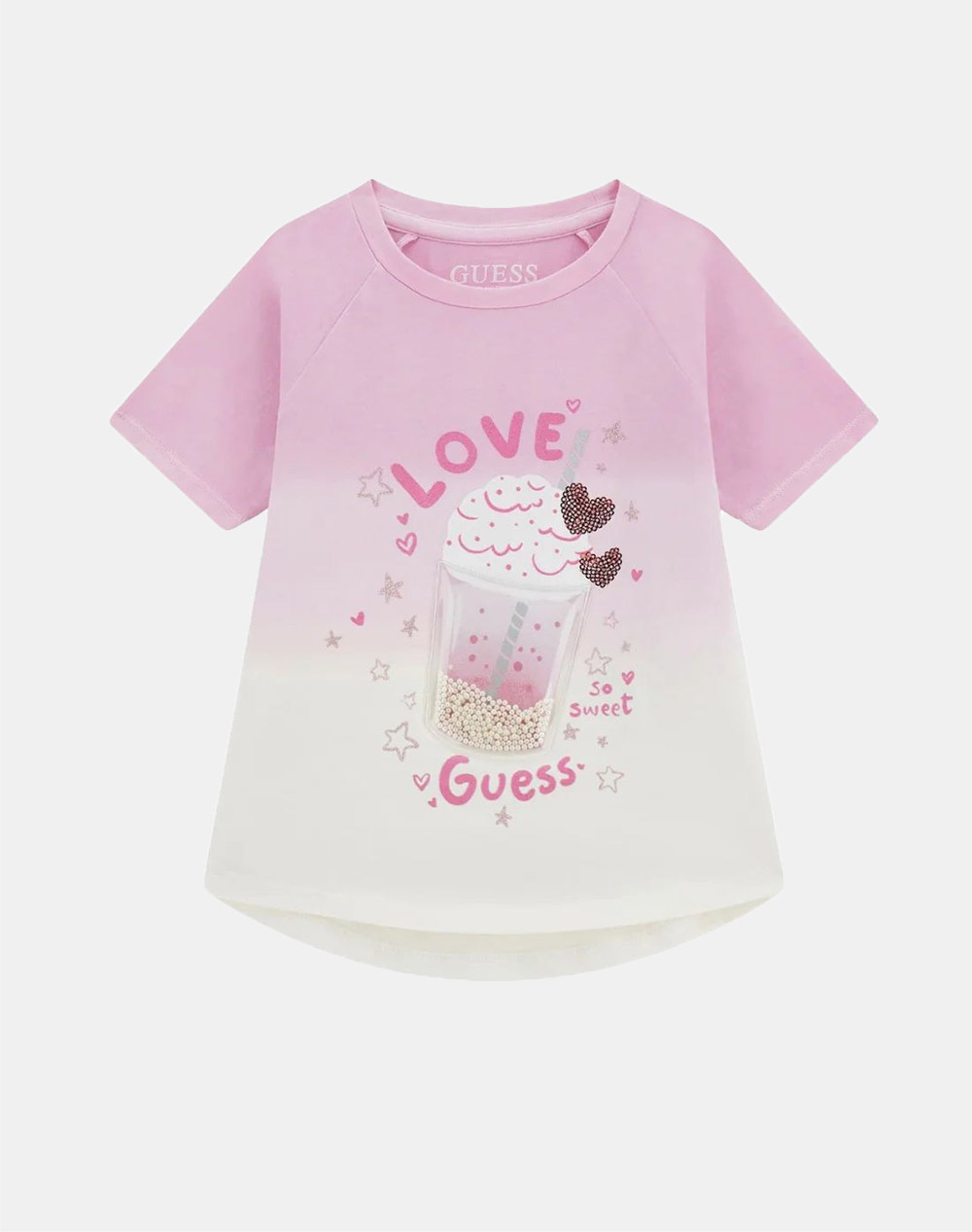 Guess High Low Dip Dye Ss T Shirt Μπλουζα Παιδικο Girl Παιδι Κοριτσι Ρουχα Μπλουζες Mixed Βαμβακιμε Ελασταν K6Ri07K6Yw4 F69M Για Κορίτσι