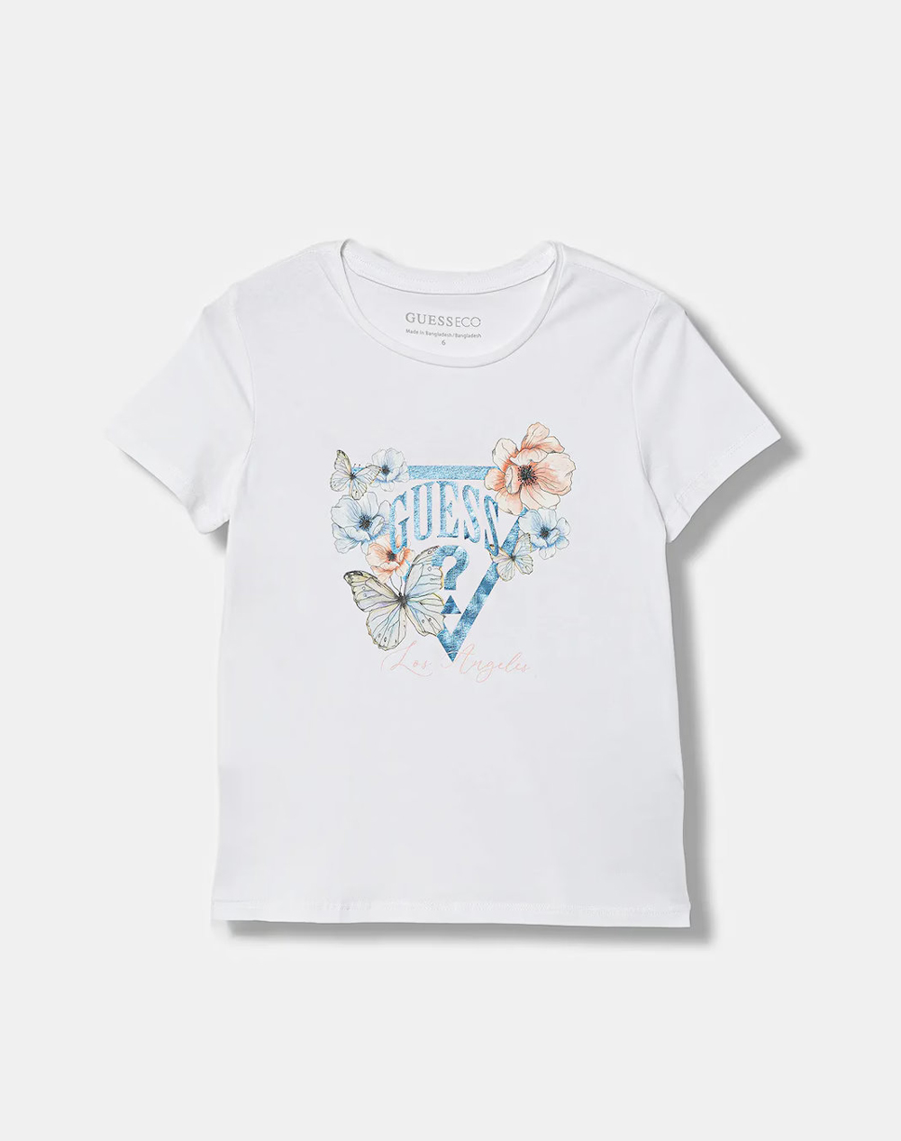 Guess Ss T Shirt Μπλουζα Παιδικο Girl Παιδι Κοριτσι Ρουχα Μπλουζες White Βαμβακιμε Ελασταν K6Ri21K6Yw4 G011 Για Κορίτσι
