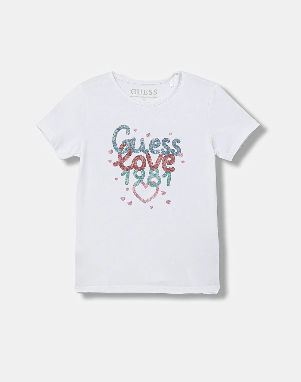 Guess Ss T Shirt Μπλουζα Παιδικο Girl Παιδι Κοριτσι Ρουχα Μπλουζες White Βαμβακι,Με Ελασταν K6ri20k6yw4 G011 - Koolfly