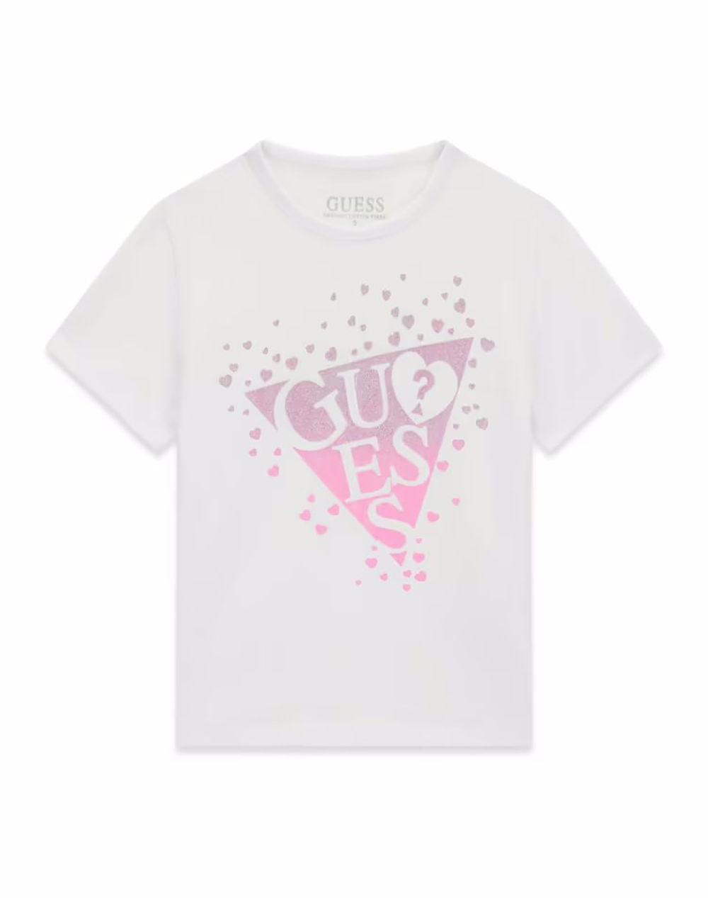 Guess Kids Ss T Shirt Μπλουζα Παιδικο Girl Παιδι Κοριτσι Ρουχα Μπλουζες White Βαμβακιμε Ελασταν K6Ri00K6Yw4 G011 Για Κορίτσι