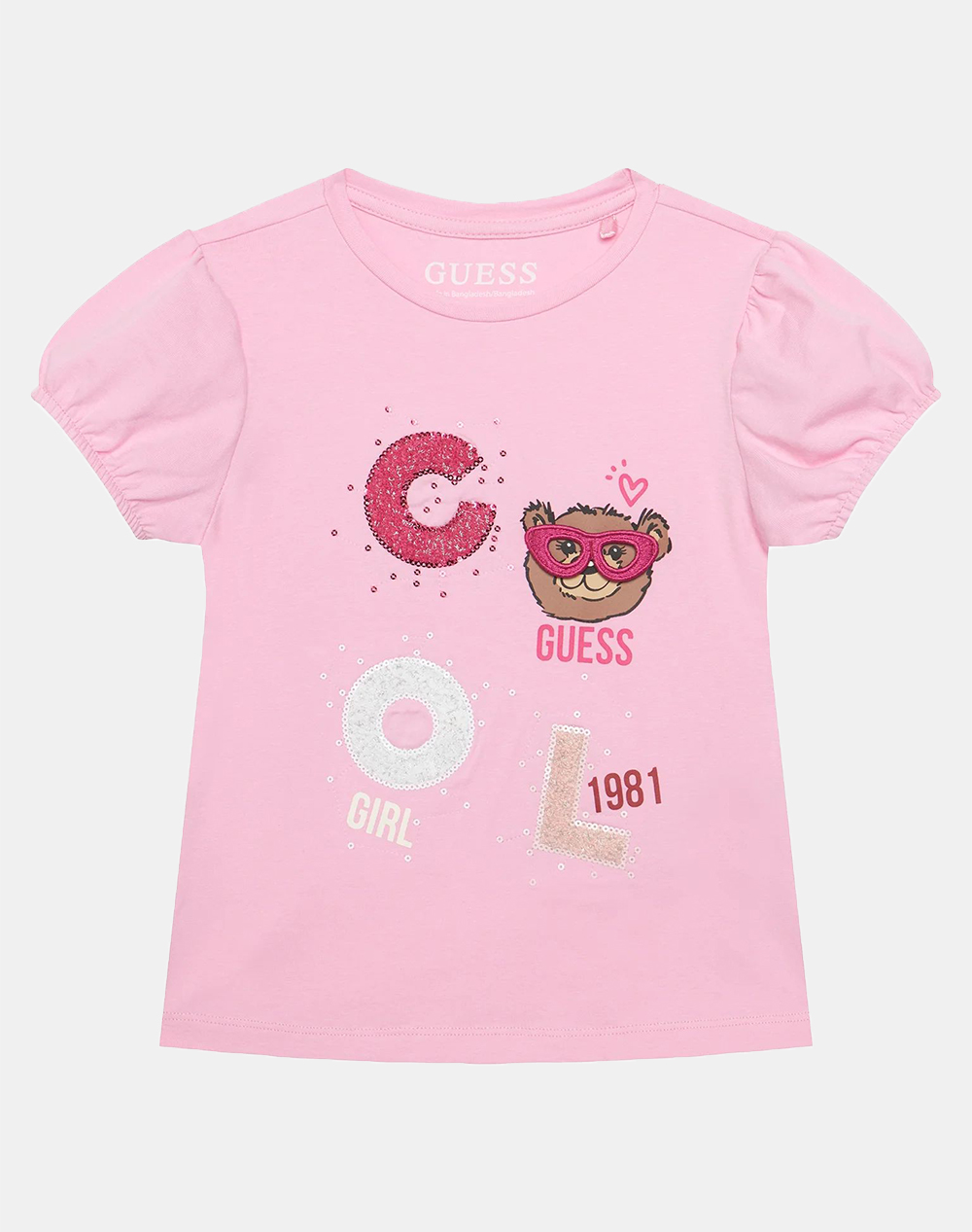 Guess Kids Ss T Shirt Μπλουζα Παιδικο Girl Παιδι Κοριτσι Ρουχα Μπλουζες Lightpink Βαμβακιμε Ελασταν K6Ri05K6Yw4 A61T Για Κορίτσι