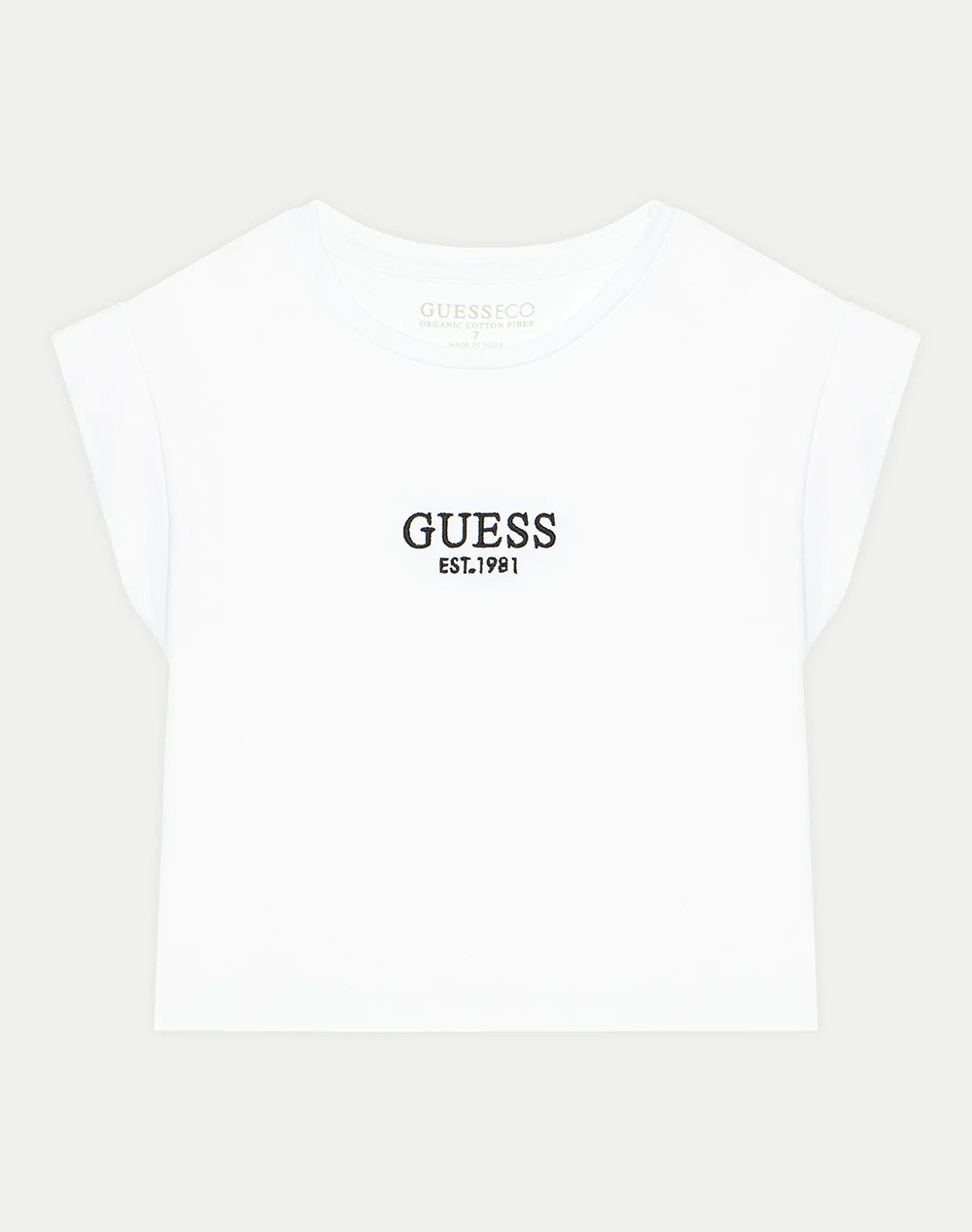 Guess Kids Crop Ss T Shirt Μπλουζα Παιδικο Girl Παιδι Κοριτσι Ρουχα Μπλουζες White Βαμβακιμε Ελασταν J4Bi34J1314 G011 Για Κορίτσι