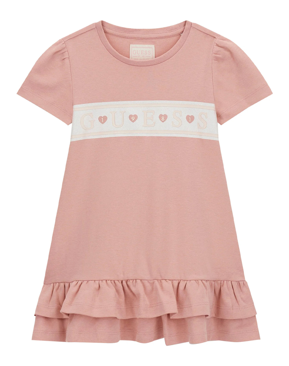 Guess Interlock Ss Dress Φορεμα Παιδικο Girl Παιδι Κοριτσι Ρουχα Φορεματα Pink Βαμβακι K6Rk13Ka6W4 G682 Για Κορίτσι