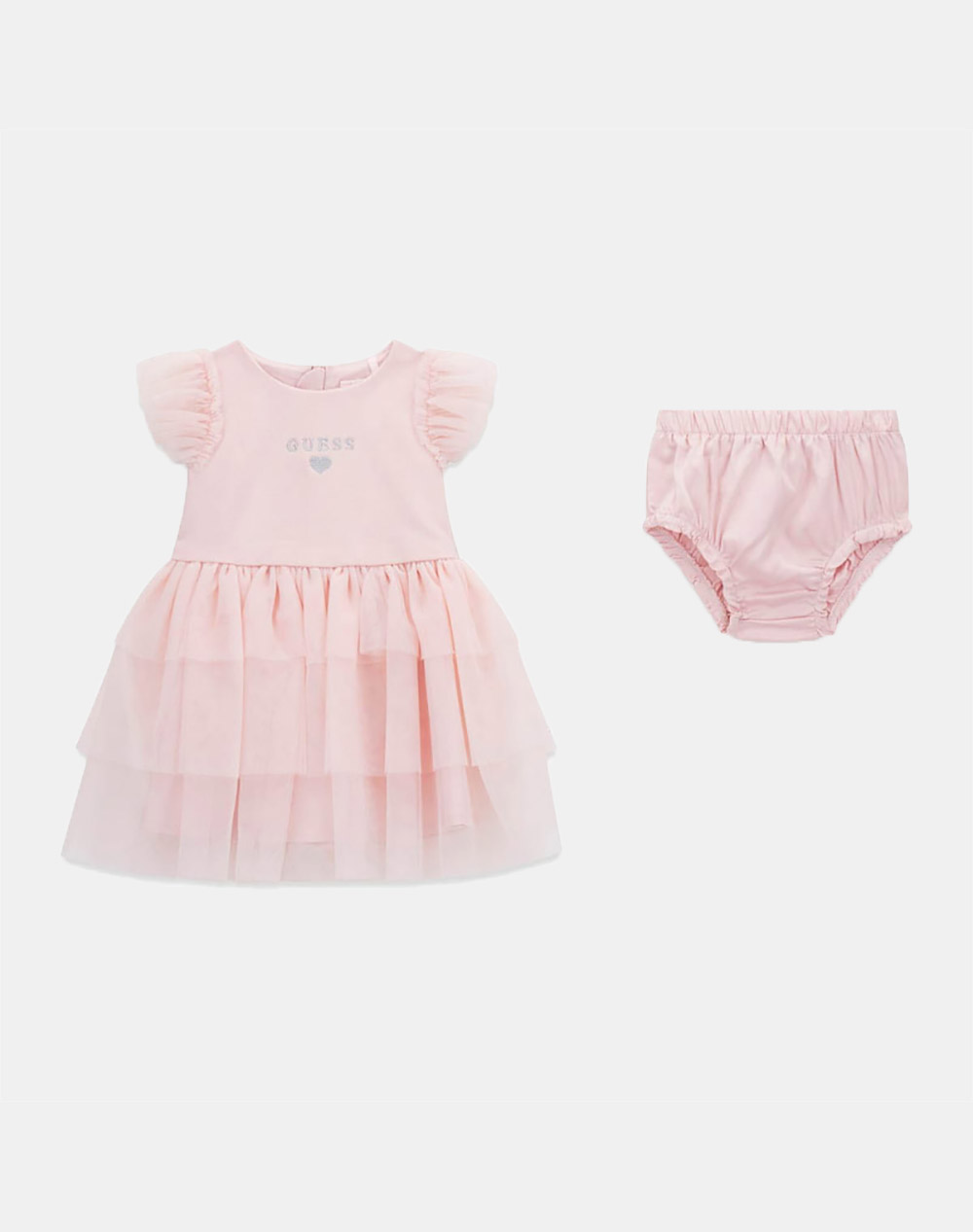 Guess Set Ss Dress+Panty_Ceremony Φορεμα Παιδικο Girl Παιδι Κοριτσι Ρουχα Βρεφικα Lightpink Βισκοζμε Ελαστανσυνθετικο A6Rk12Kauh0 G62O Για Κορίτσι