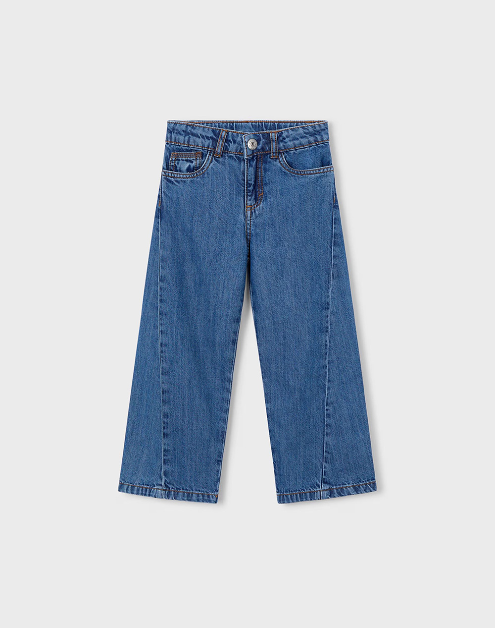 Mayoral Παντελονι Μακρυ Denim Φαρδυ Παιδι Κοριτσι Ρουχα Παντελονι Denimblue Βαμβακισυνθετικο 03590 053 Για Κορίτσι