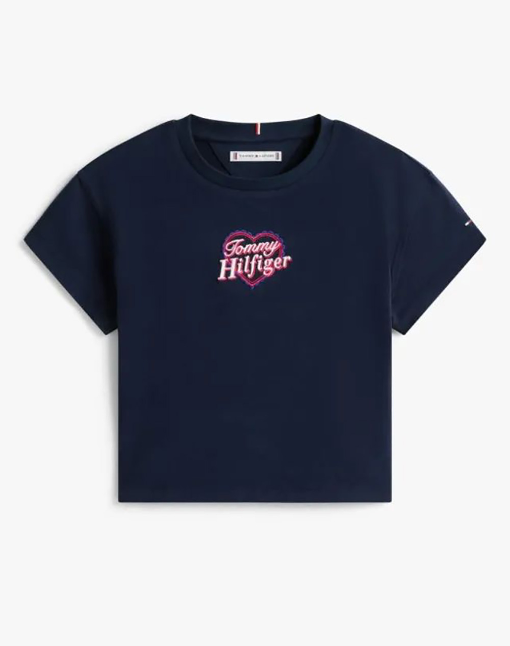 Tommy Hilfiger Tommy Heart Embro Tee Ss Παιδι Κοριτσι Ρουχα Μπλουζες Navyblue Βαμβακι,Με Ελασταν Kg0kg09280 2Y 7Y C1g - Koolfly