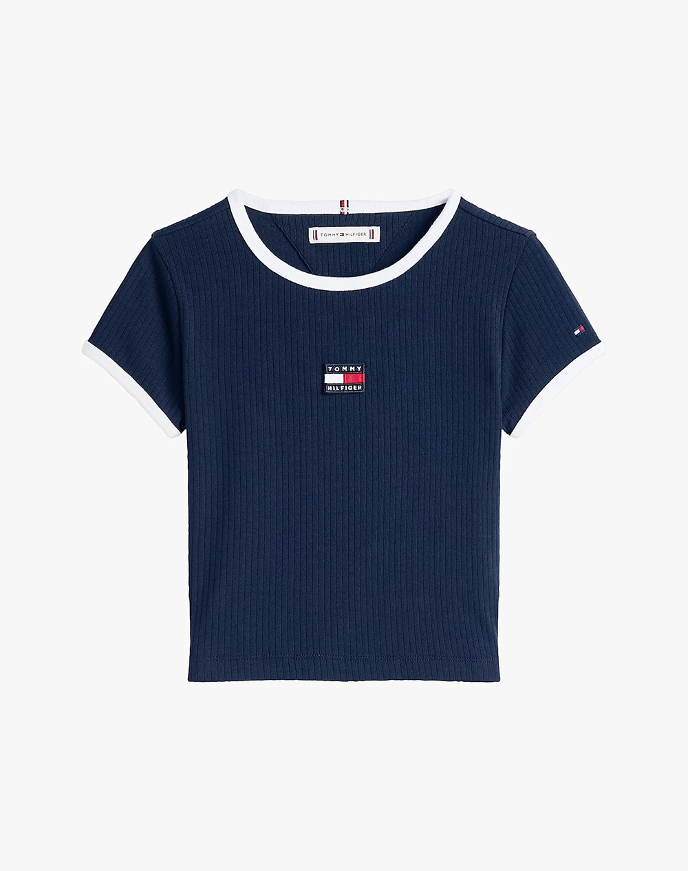 Tommy Hilfiger Heritage Flag Top Ss Παιδι Κοριτσι Ρουχα Μπλουζες Navyblue Βαμβακιμε Ελασταν Kg0Kg09066 8Y 16Y C1G Για Κορίτσι