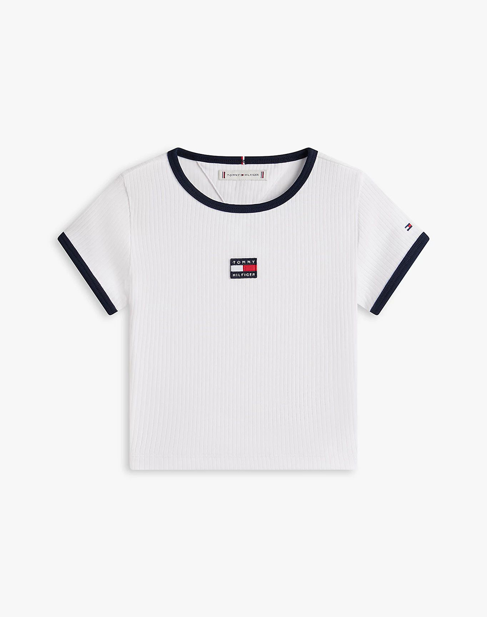 Tommy Hilfiger Heritage Flag Top Ss Παιδι Κοριτσι Ρουχα Μπλουζες White Βαμβακιμε Ελασταν Kg0Kg09066 8Y 16Y Ybr Για Κορίτσι