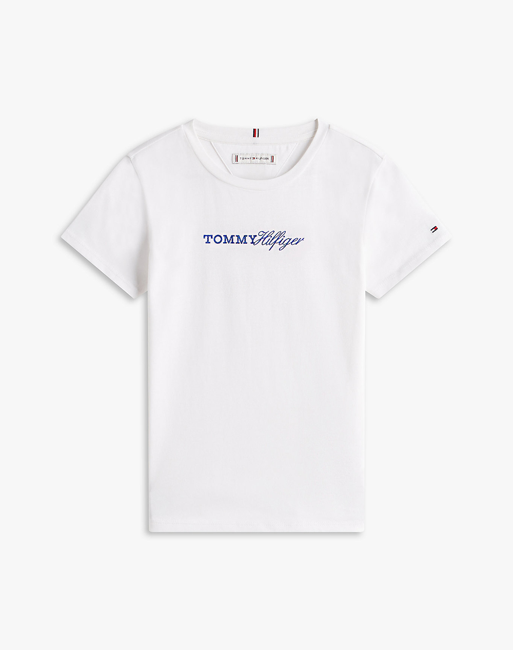Tommy Hilfiger Tommy Script Tee Ss Παιδι Κοριτσι Ρουχα Μπλουζες White Βαμβακι Kg0kg09123 8Y 16Y Ybr - Koolfly