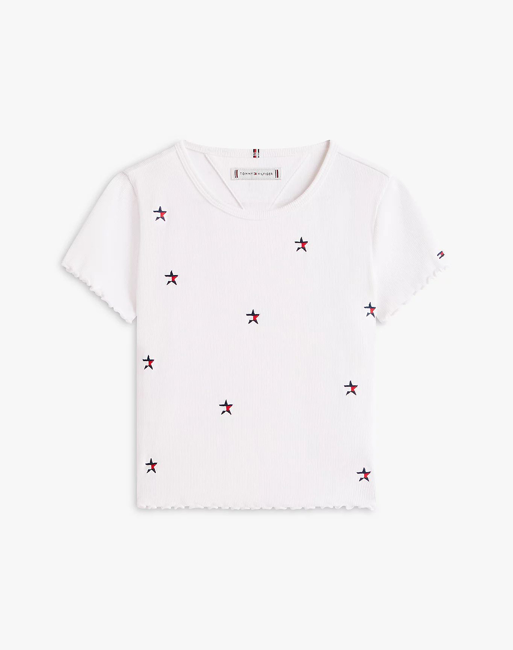 Tommy Hilfiger Rib Star Top Παιδι Κοριτσι Ρουχα Μπλουζες White Βαμβακιμε Ελασταν Kg0Kg09313 8Y 16Y Ybr Για Κορίτσι