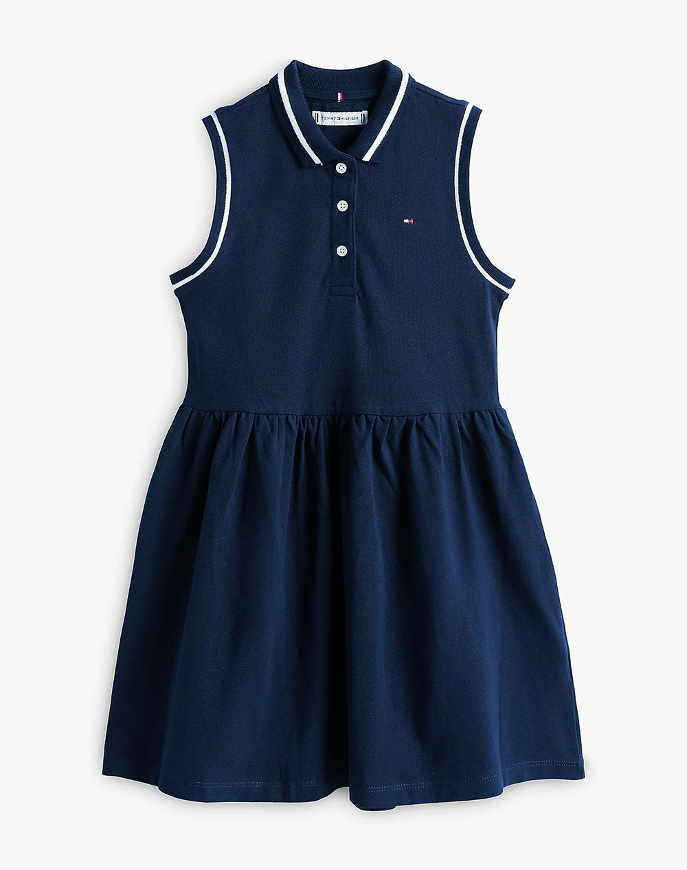 Tommy Hilfiger Polo Dress Slvls Παιδι Κοριτσι Ρουχα Φορεματα Navyblue Βαμβακιμε Ελασταν Kg0Kg08486 2Y 7Y C1G Για Κορίτσι
