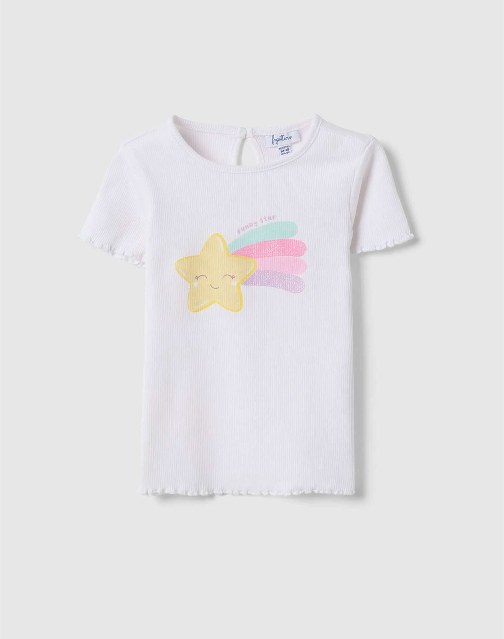 Ovs Rib Stretch Παιδι Κοριτσι Ρουχα Βρεφικα White Βαμβακιμε Ελασταν 2576674 Brilliant White Για Κορίτσι