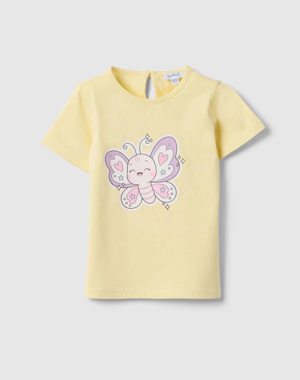 Ovs Tsh 4/5 Colors Print Bio Παιδι Κοριτσι Ρουχα Βρεφικα Yellow Βαμβακι 2649720 Double Cream Για Κορίτσι