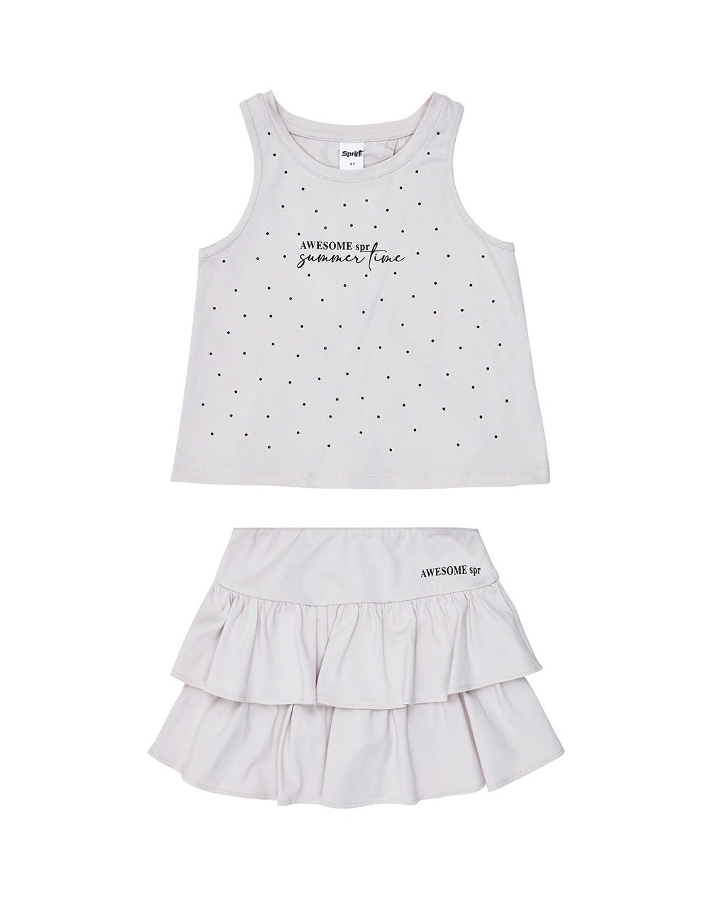 Sprint Set Junior Girl Παιδι Κοριτσι Ρουχα Σετ Lightgray Βαμβακιμε Ελασταν 261 4024 202 Για Κορίτσι