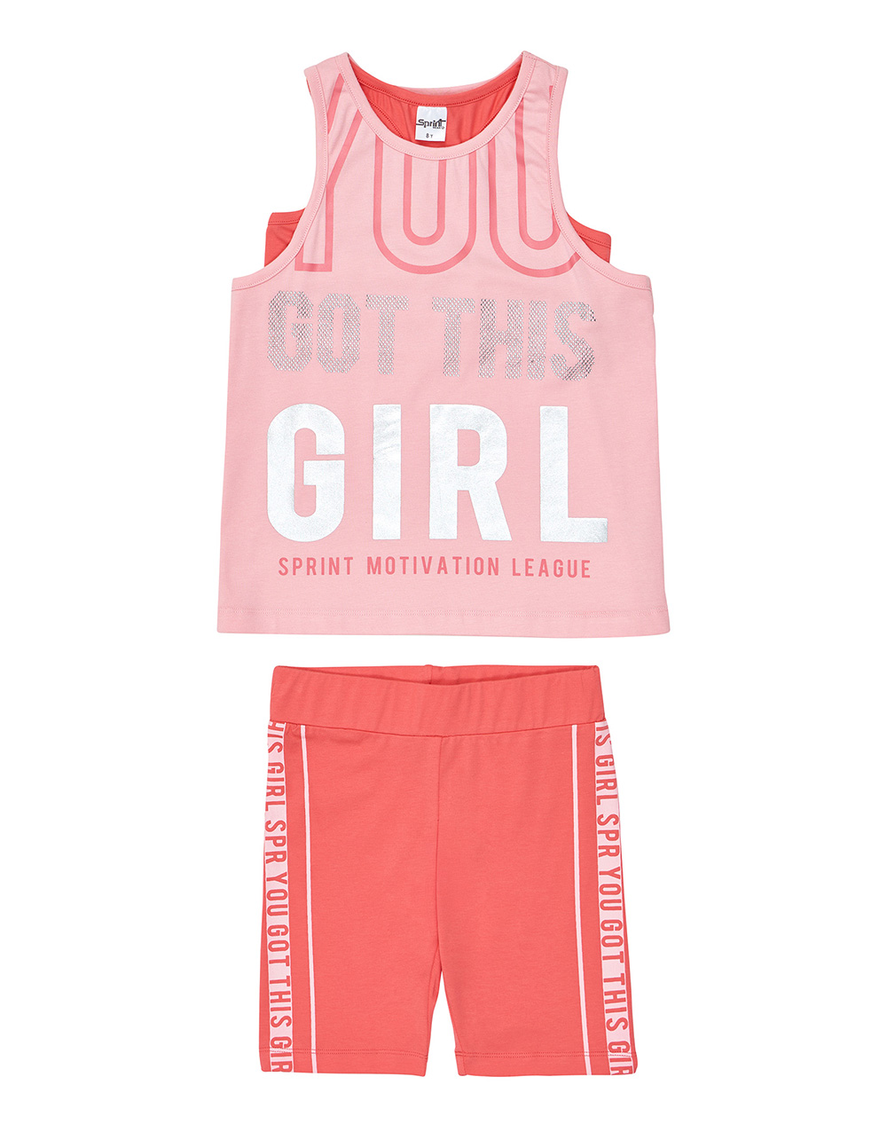 Sprint Set Junior Girl Παιδι Κοριτσι Αθλητικα Σετ Flamingopink Βαμβακιμε Ελασταν 261 4037 454 Για Κορίτσι
