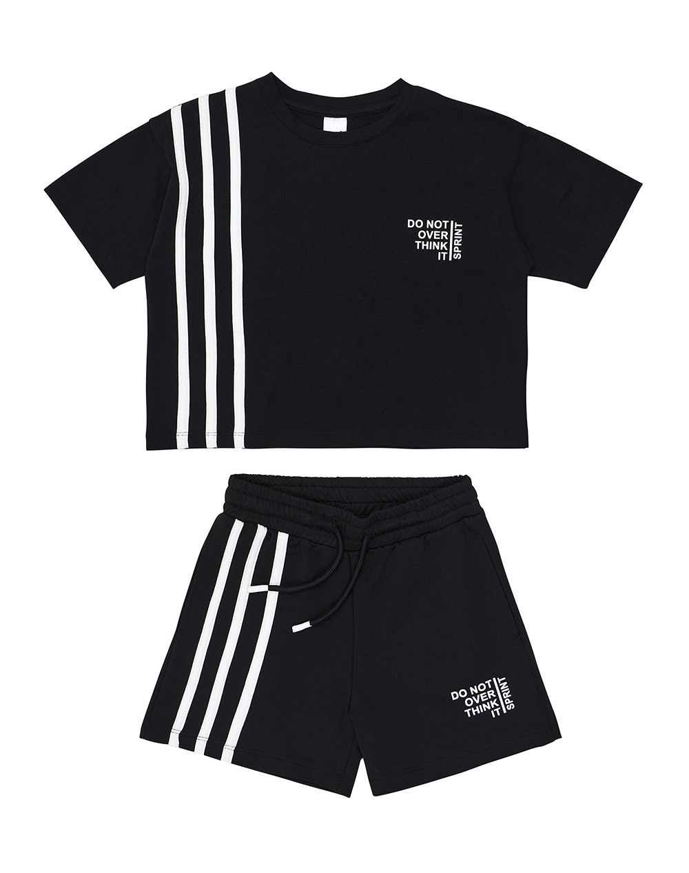 Sprint Set Junior Girl Παιδι Κοριτσι Αθλητικα Σετ Black Βαμβακιυφασμα 261 4009 200 Για Κορίτσι