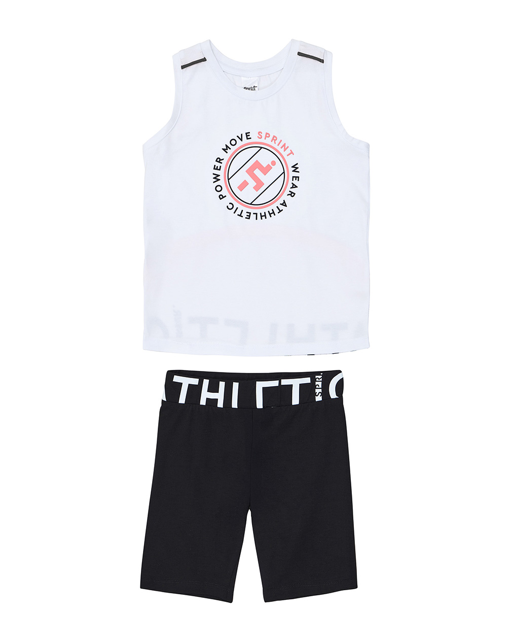 Sprint Set Junior Girl Παιδι Κοριτσι Αθλητικα Σετ White Βαμβακιμε Ελασταν 261 4023 100 Για Κορίτσι