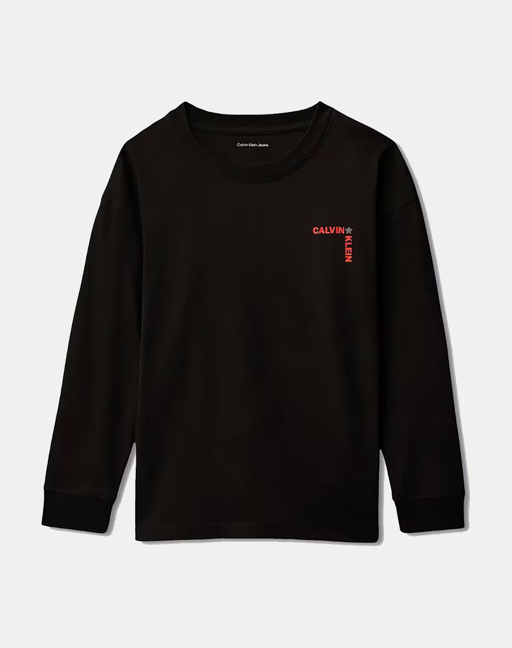 Calvin Klein Light Calvin Klein L/S T Shirt Παιδι Αγορι Ρουχα Μπλουζες Black Βαμβακι Ib0ib02614 8Y 16Y Beh - Koolfly
