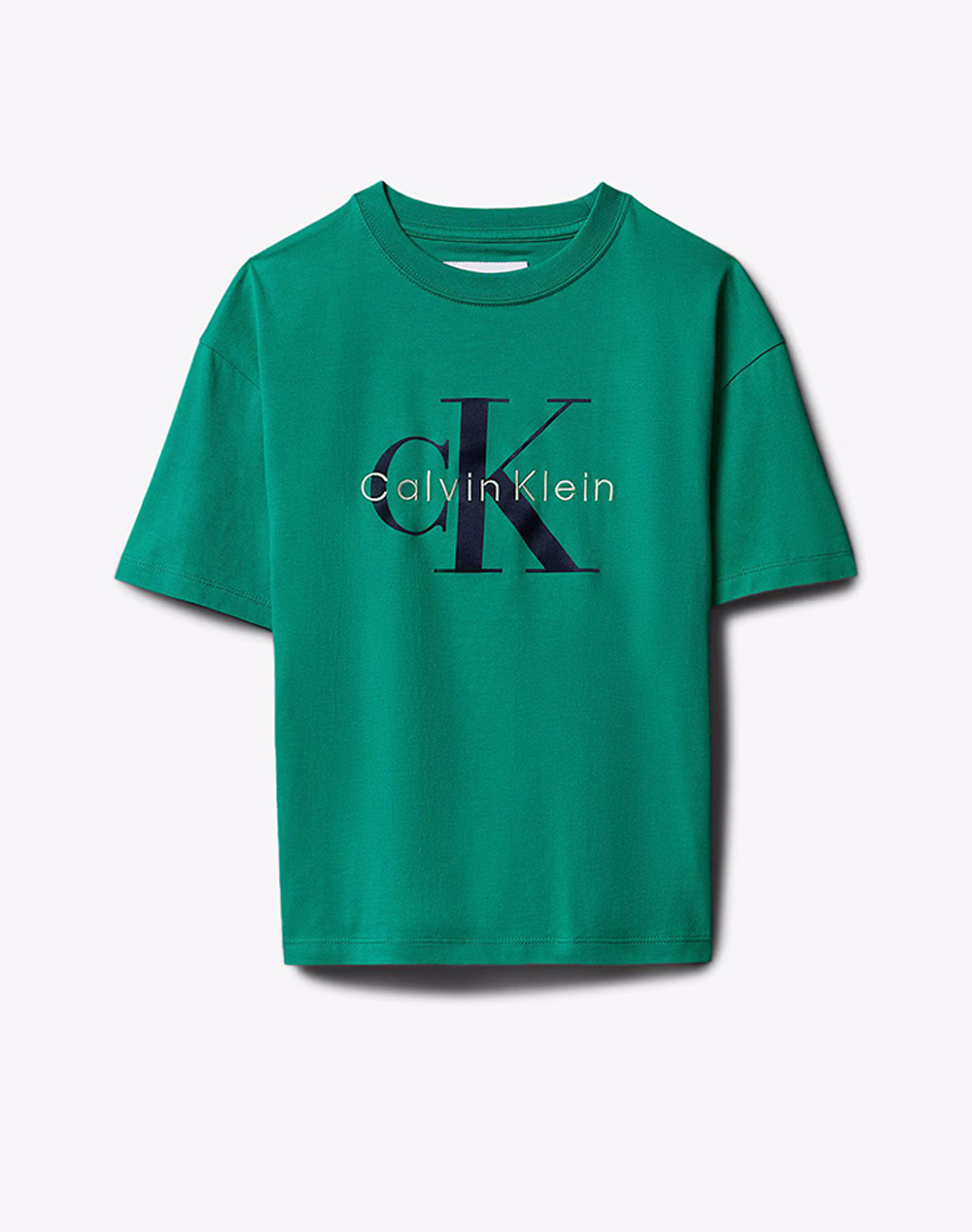 Calvin Klein Jeans Mongram Logo Ss T Shirt Παιδι Αγορι Ρουχα Μπλουζες Green Βαμβακι Lvcksja12B 8Y 16Y Mrw Γιά Αγόρι