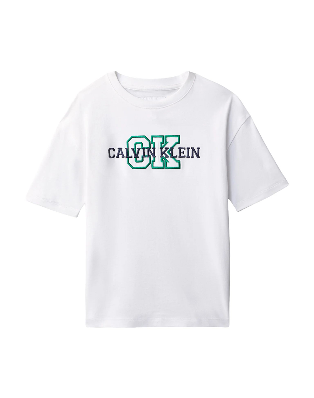 Calvin Klein Jeans Varsity Logo Ss T Shirt Παιδι Αγορι Ρουχα Μπλουζες White Βαμβακι Lvcksja11B 8Y 16Y Yaf Γιά Αγόρι