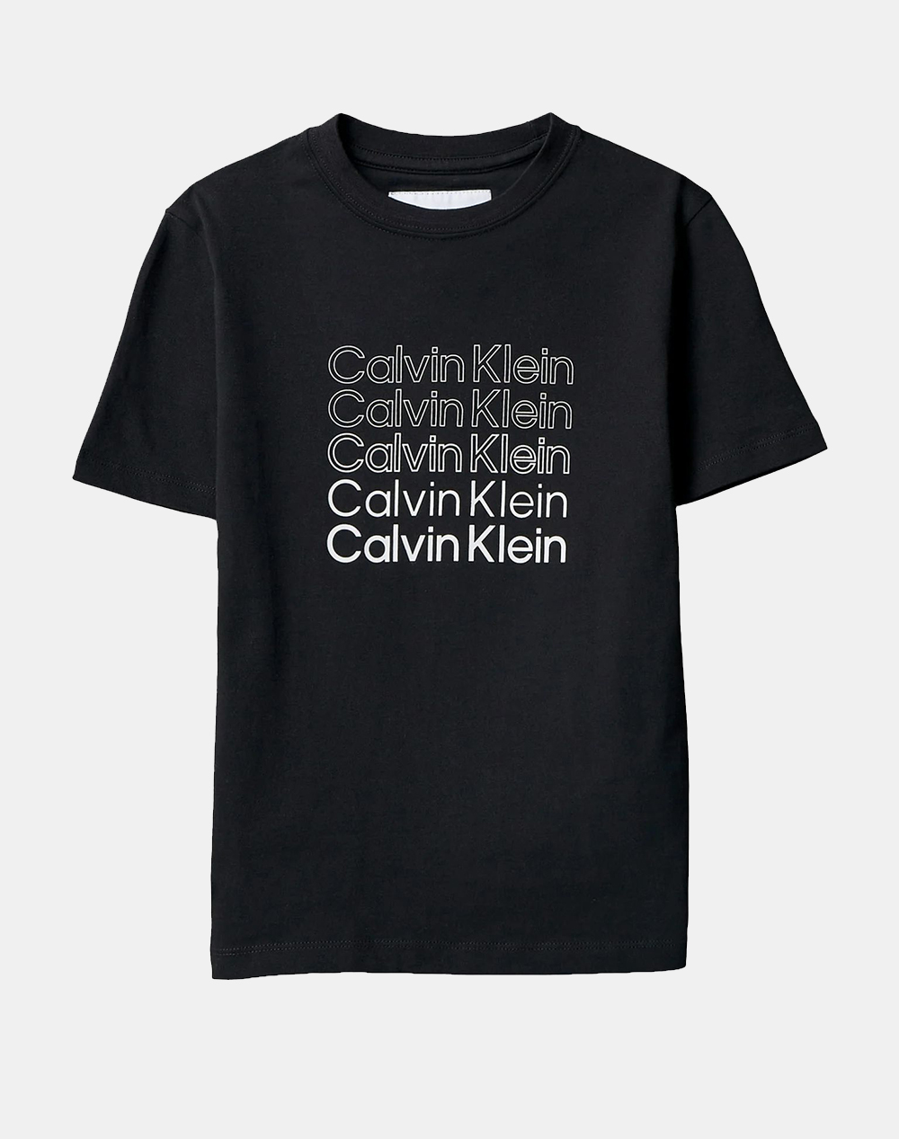 Calvin Klein Jeans Stacked Logo Ss T Shirt Παιδι Αγορι Ρουχα Μπλουζες Black Βαμβακι Lvcksja10B 8Y 16Y Beh Γιά Αγόρι