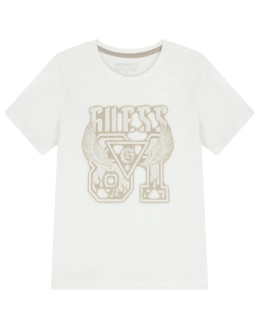 Guess Kids Ss T Shirt Μπλουζα Παιδικο Boy Ανδρας Ρουχα Μπλουζες T Shirt White Βαμβακι L6Ri01K8Hm4 G011