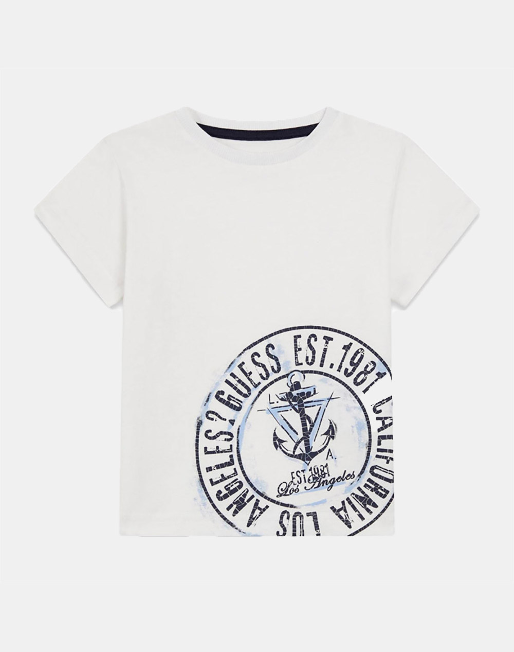 Guess Ss T Shirt Μπλουζα Παιδικο Boy Παιδι Αγορι Ρουχα Μπλουζες White Βαμβακι N6Ri10K8Hm4 G011 Γιά Αγόρι