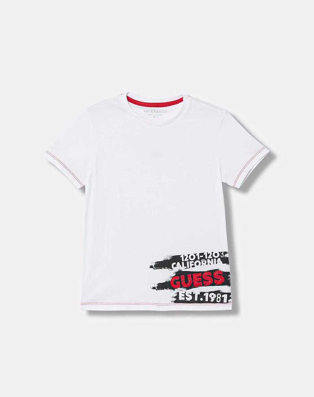 Guess Kids Ss T Shirt Μπλουζα Παιδικο Boy Παιδι Αγορι Ρουχα Μπλουζες White Βαμβακι N6Ri02K8Hm4 G011 Γιά Αγόρι
