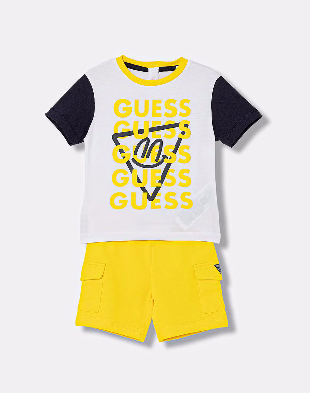 Guess Set Ss T Shirt + Cargo Shorts Σετ Παιδικο Boy Παιδι Αγορι Ρουχα Σετ Multi Βαμβακι I6Rg15K8Hm4 Fm0P Γιά Αγόρι