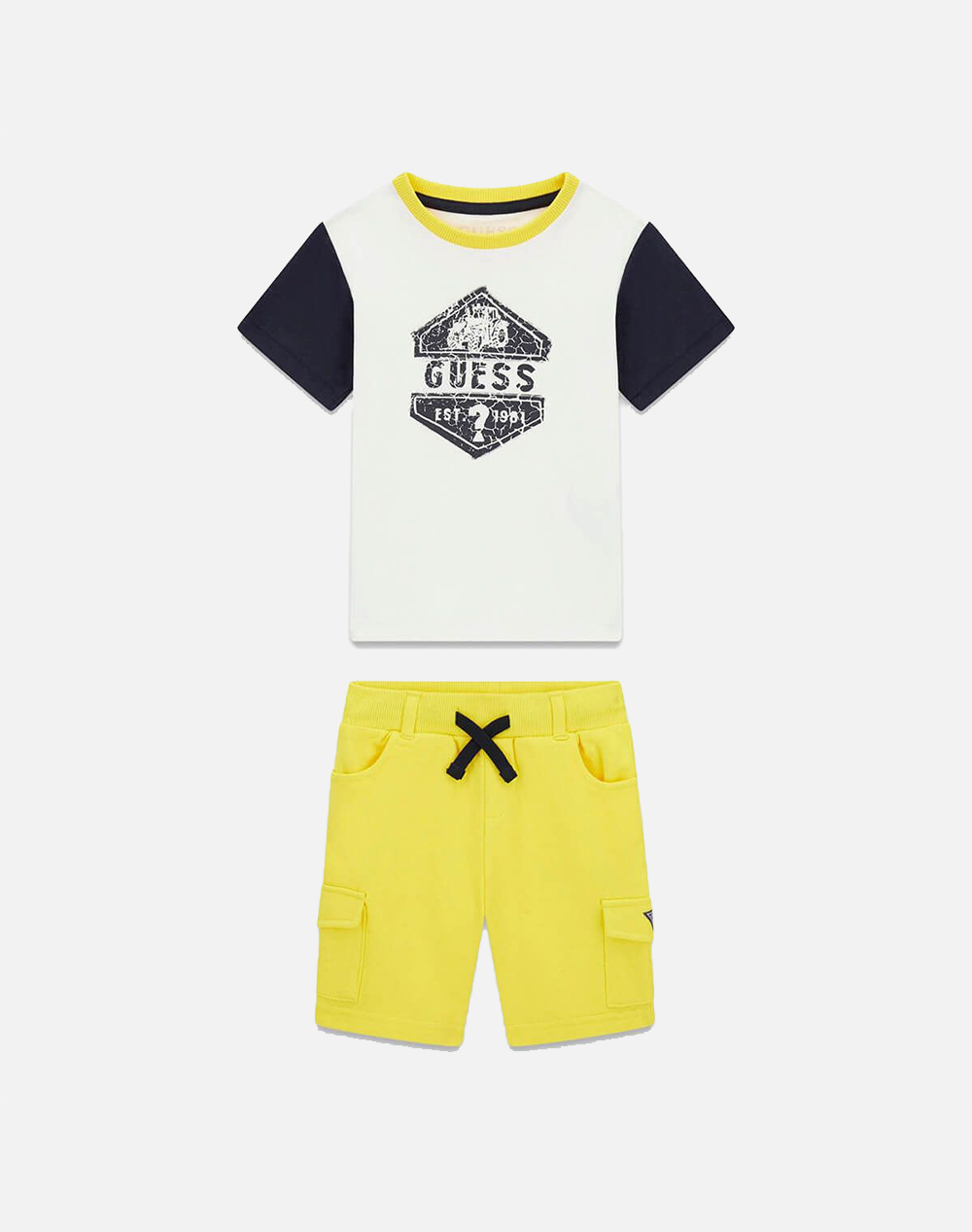Guess Set Ss T Shirt + Cargo Shorts Σετ Παιδικο Boy Παιδι Αγορι Ρουχα Σετ Mixed Βαμβακι N6Rg05K8Hm4 Fm0P Γιά Αγόρι