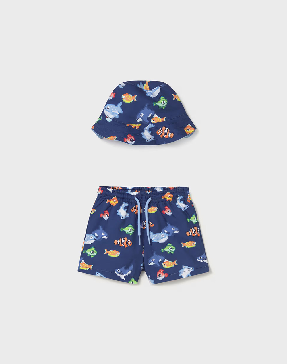 Mayoral Σετ Μαγιο Με Καπελο Παιδι Αγορι Ρουχα Σετ Blue Συνθετικο 01660 072 Γιά Αγόρι