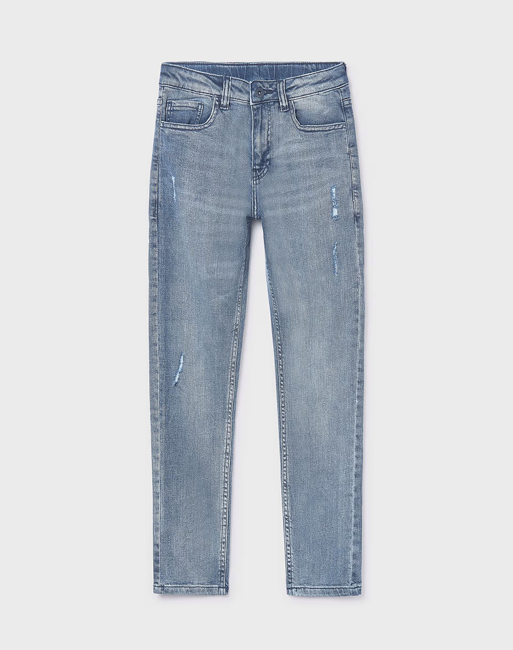 Mayoral Παντελονι Denim Straight Παιδι Αγορι Ρουχα Παντελονι Denimblue Βαμβακι,Με Ελασταν 06565 026 - Koolfly